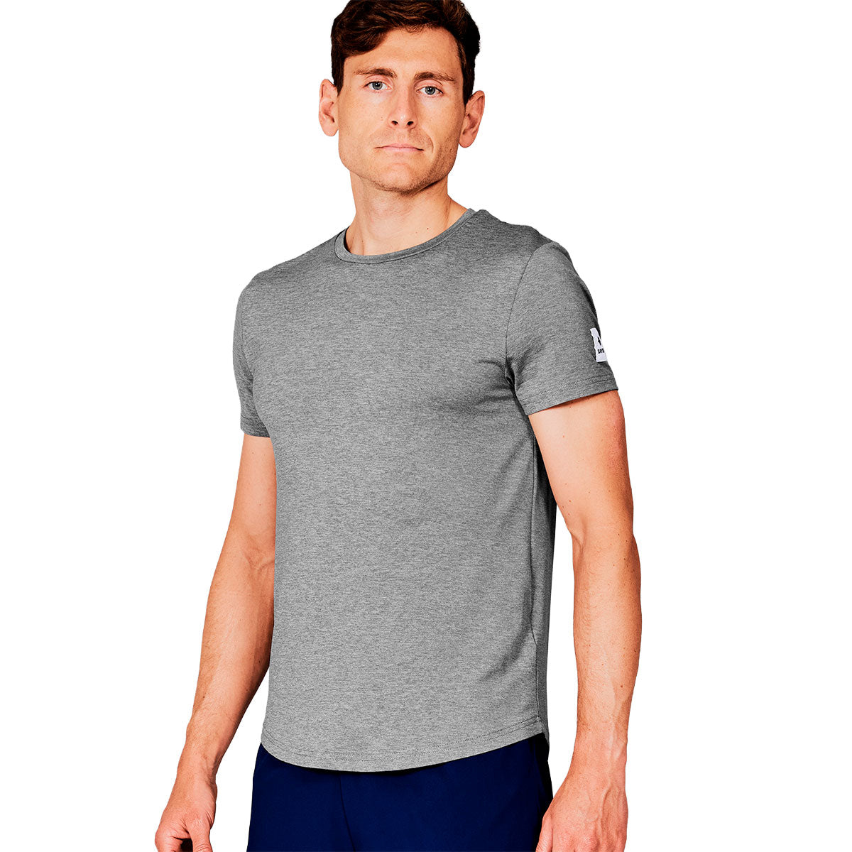 Grå Saysky Clean Pace T-shirt til mænd med kortærmer