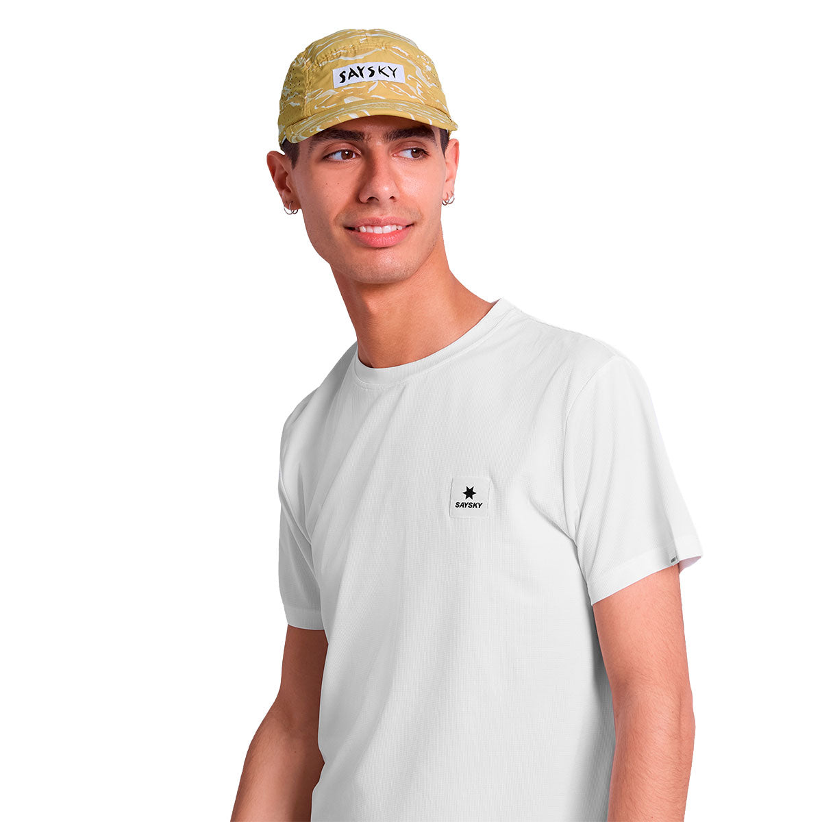 Saysky Combat Shield Cap i gul med camouflage mønster