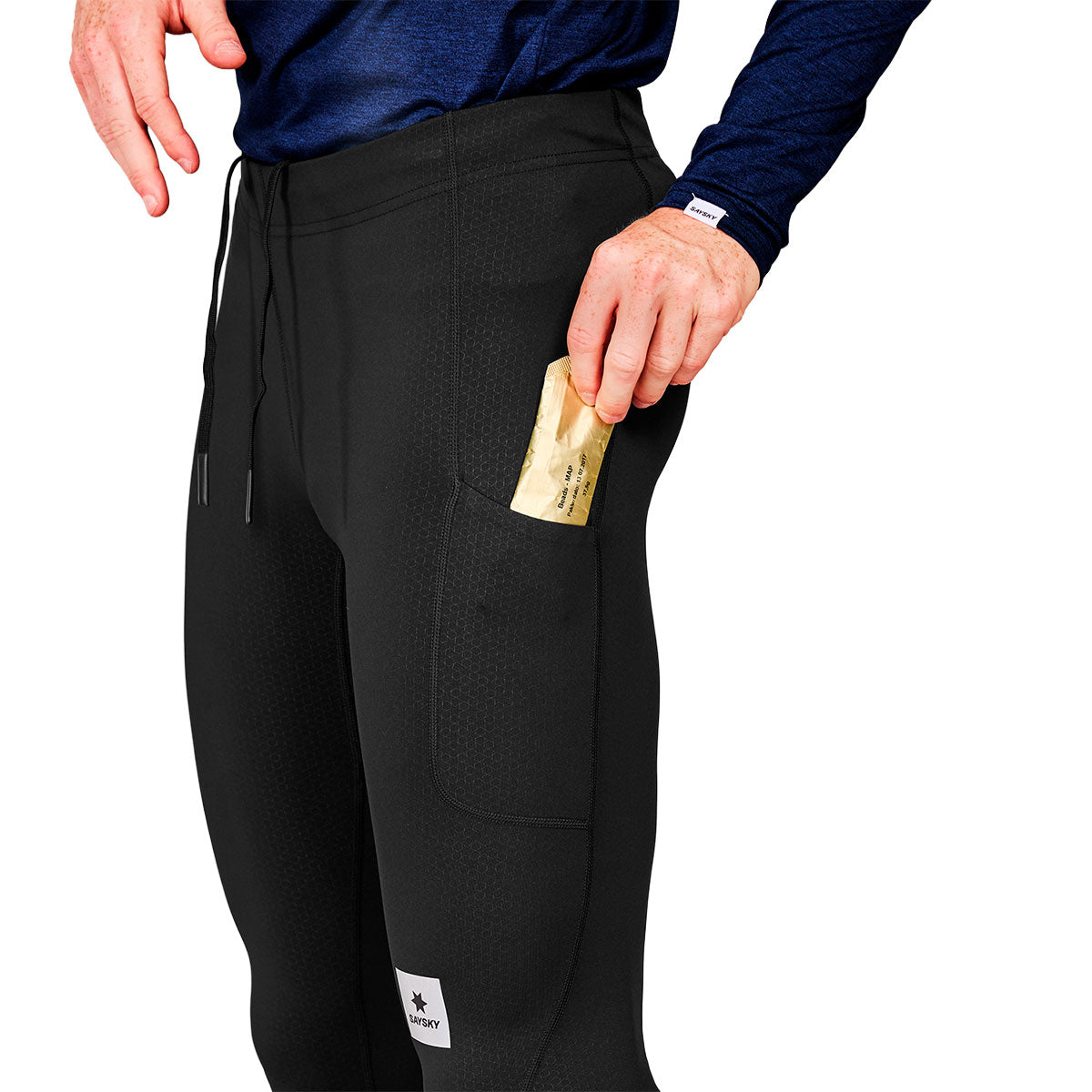 Saysky Combat+ lange tights med sidelomme til opbevaring