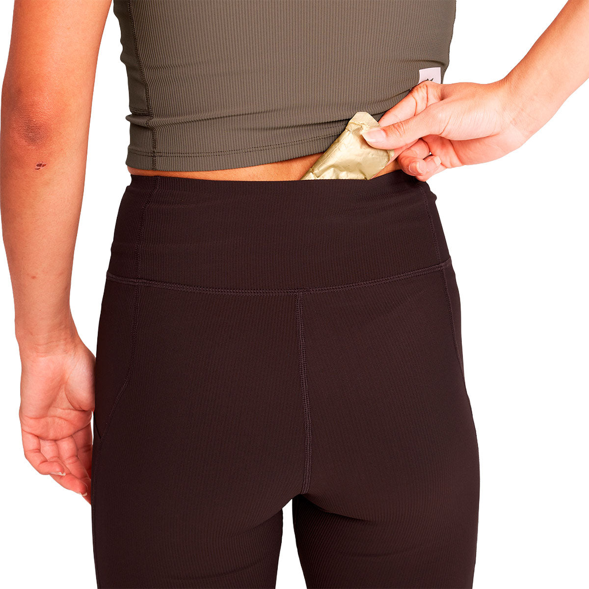 Saysky Combat+ Rib lange tights til damer med lomme bagpå