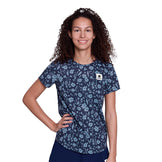 Saysky Flower Combat T-shirt til damer med blomsterprint