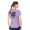 Saysky Flower Flow T-shirt dame med blomsterdesign på ryggen