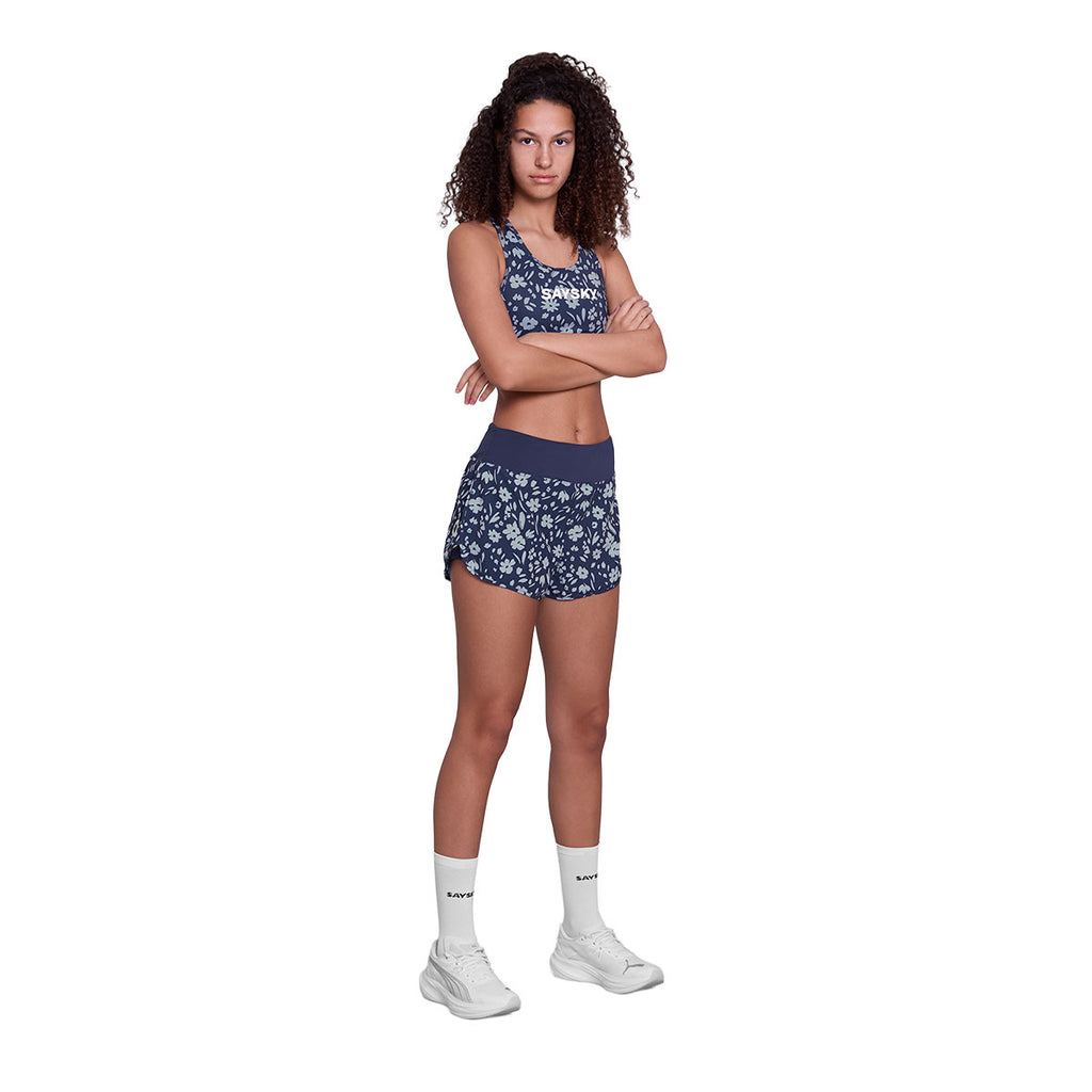 Saysky Flower Pace Shorts 3" dame med blomsterprint