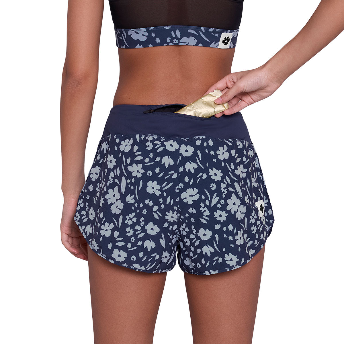 Saysky Flower Pace Shorts 3" til damer med blomsterprint