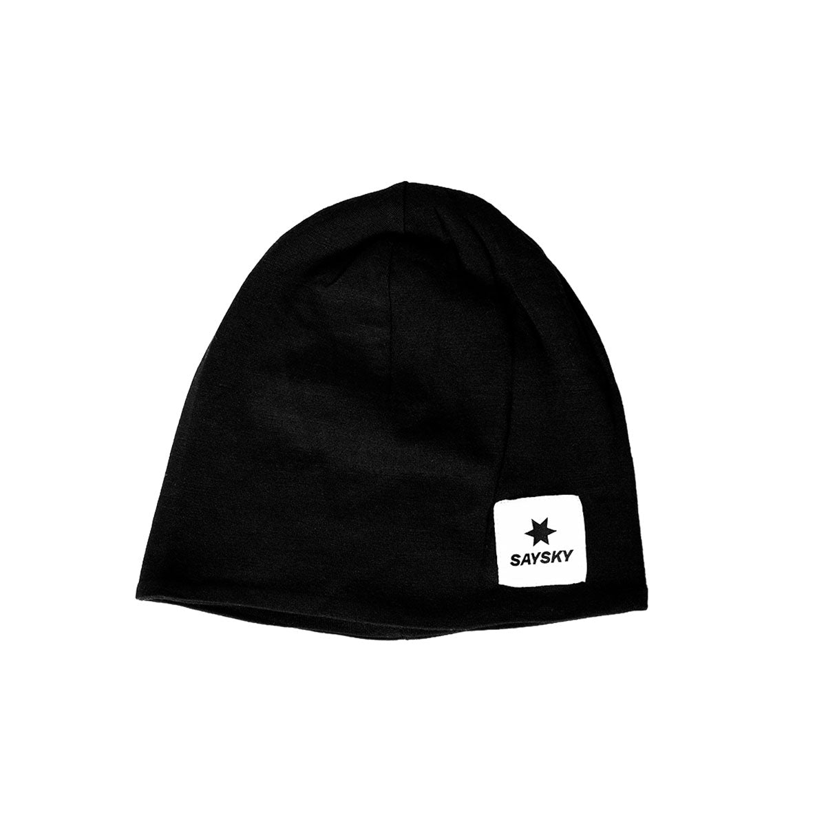 Saysky Merino 165 hat i sort med logo
