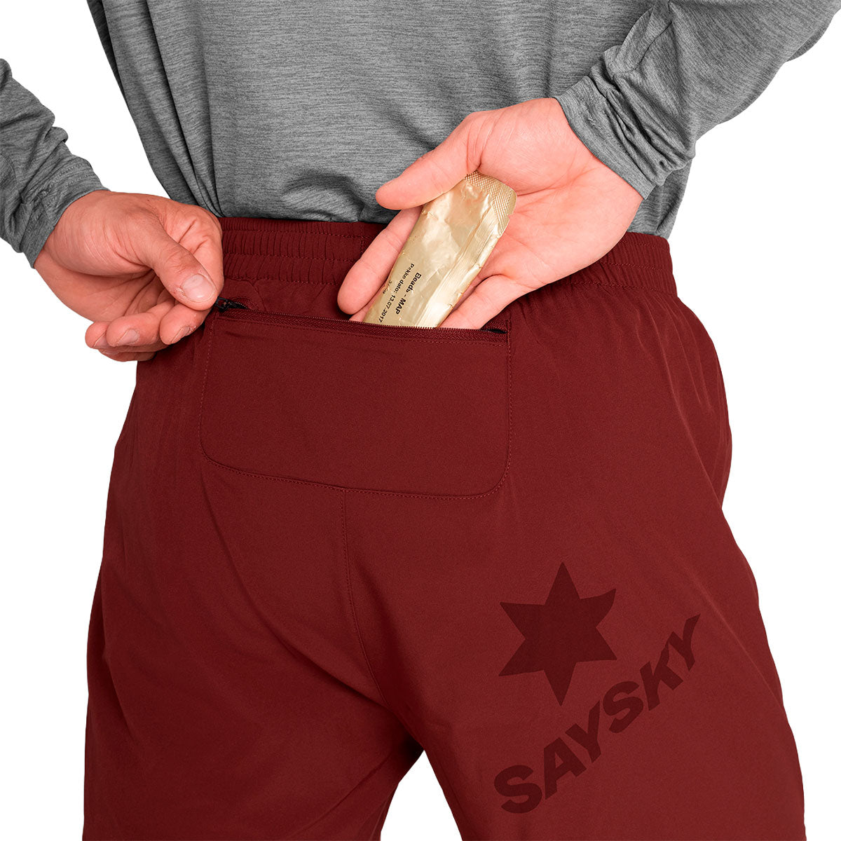 Saysky Pace 2 In 1 Shorts 5" med lomme bagpå