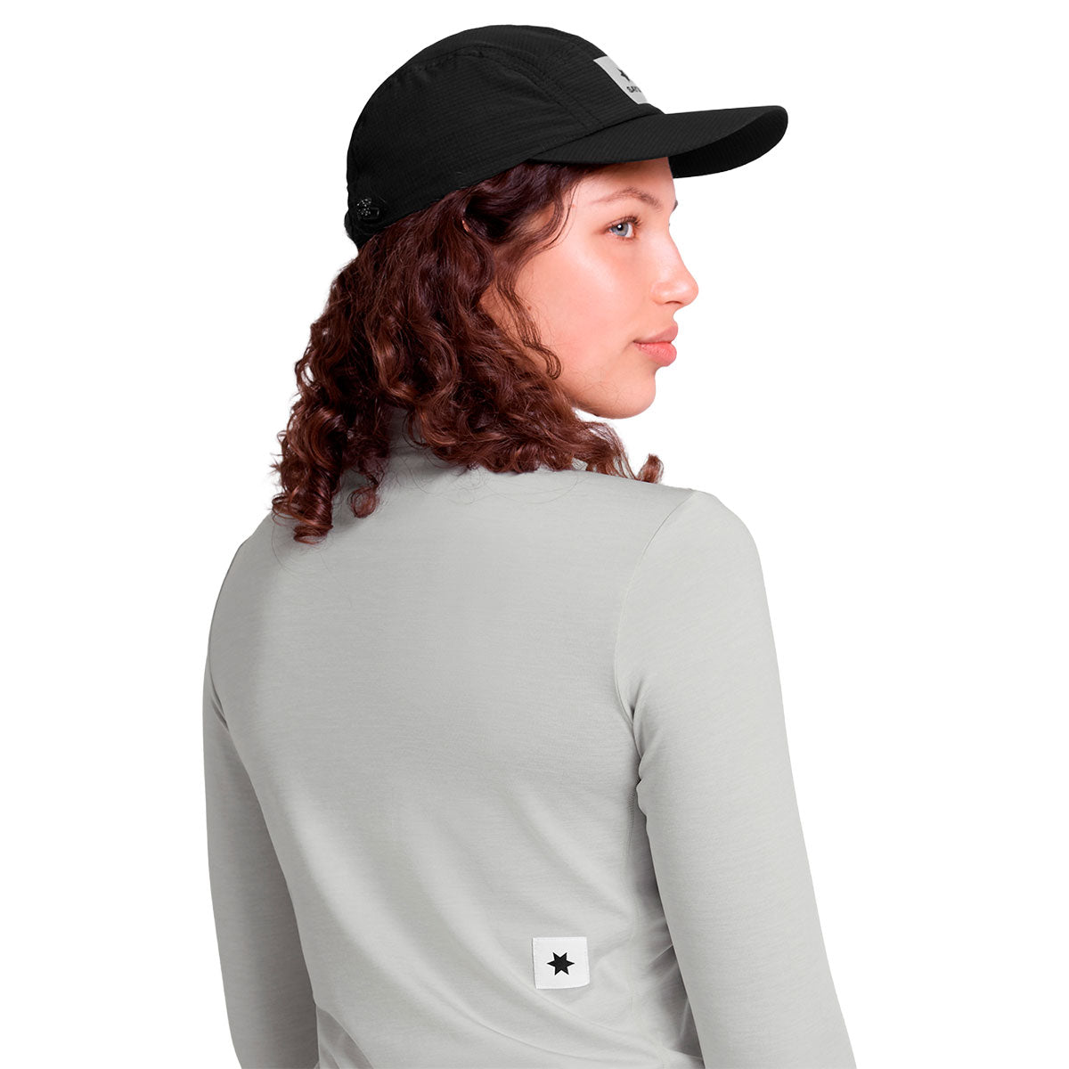 Saysky Pace Half Zip Long Sleeve Dame i grå med langærmer