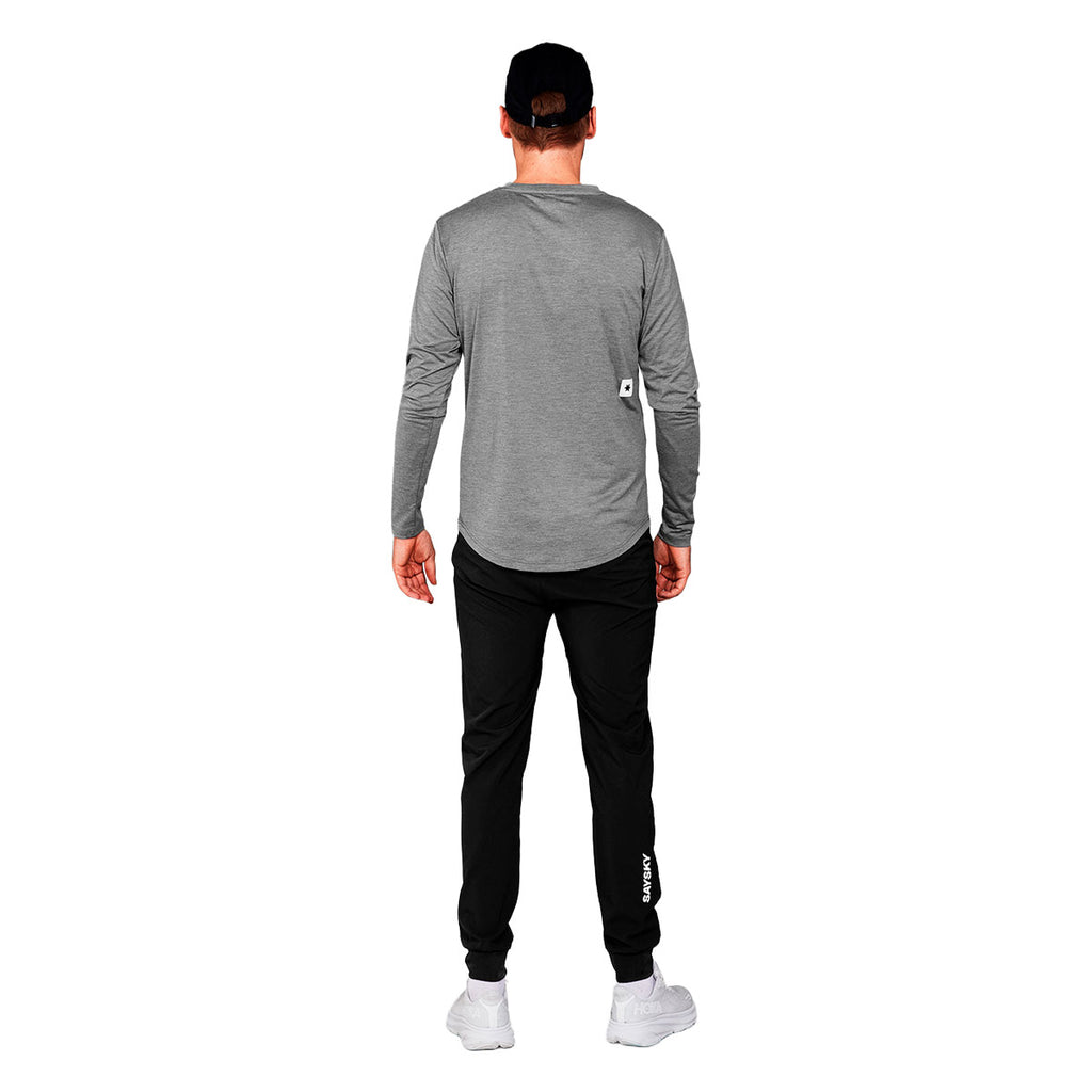 Saysky Pace Pants i sort, afslappet pasform til mænd