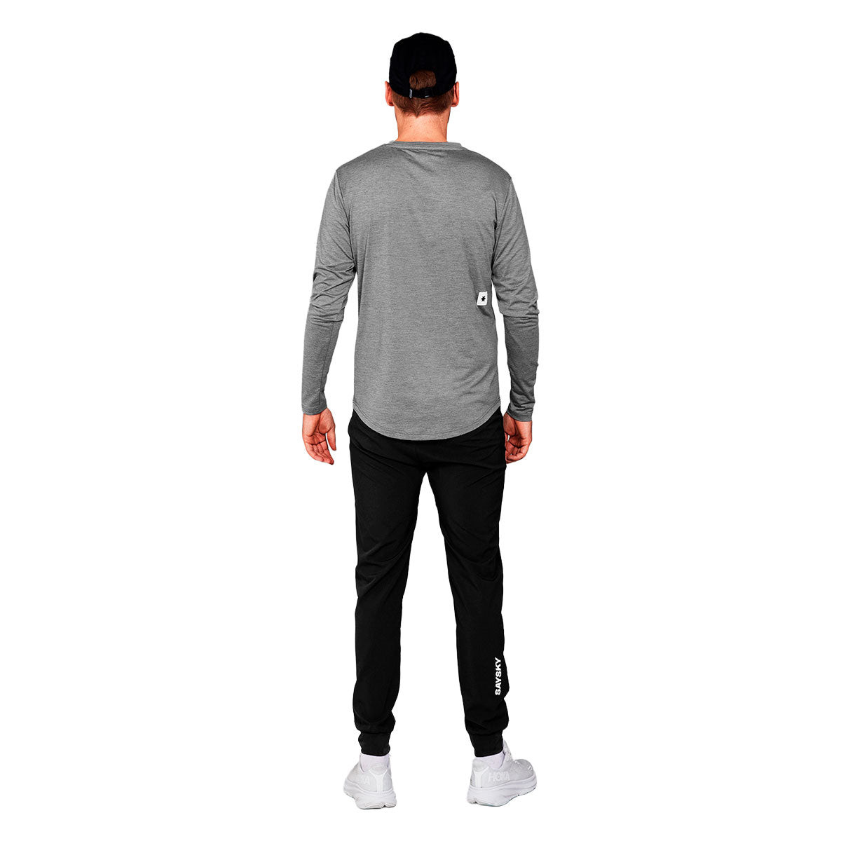 Saysky Pace Pants i sort, afslappet pasform til mænd
