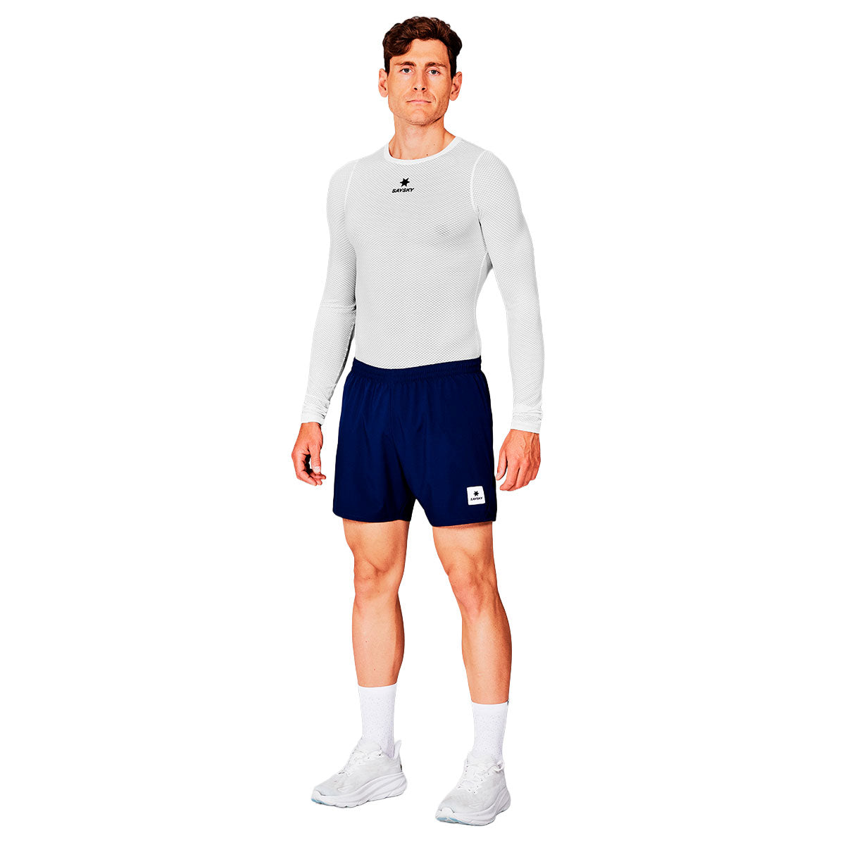 Saysky Pace Shorts 5" i navy blå farve til mænd