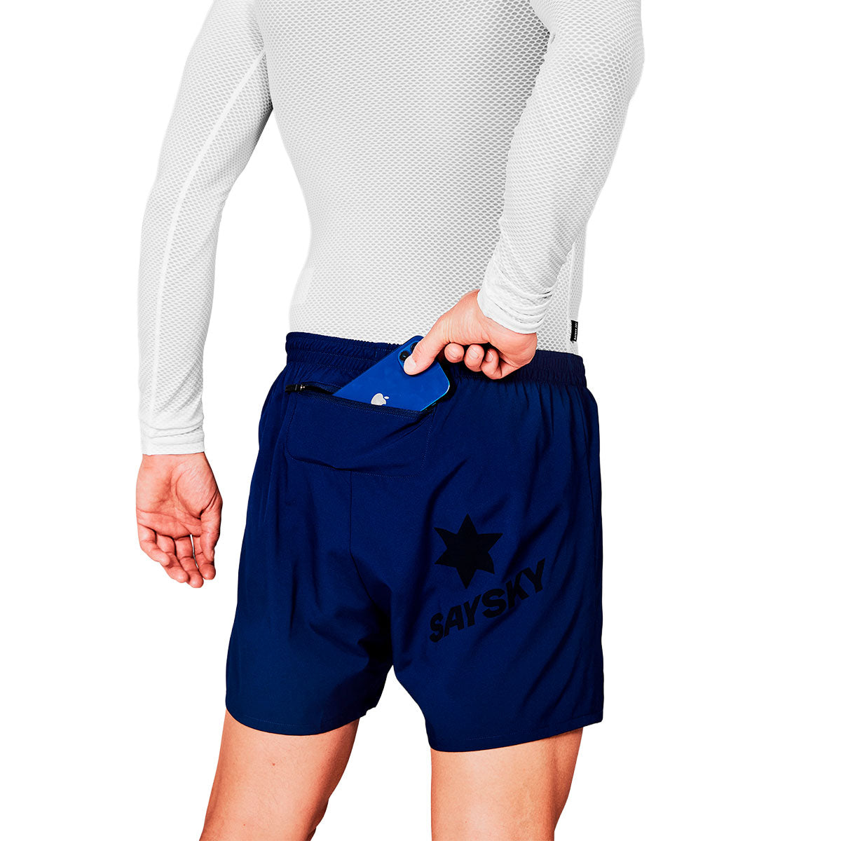 Saysky Pace Shorts 5" med lomme bagpå