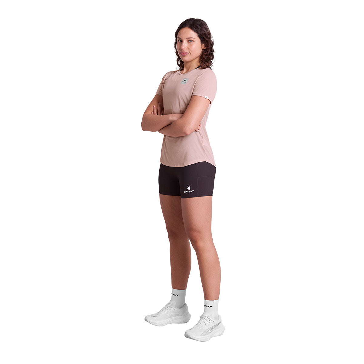 Saysky Reactive Flow T-shirt til damer i lyserød farve