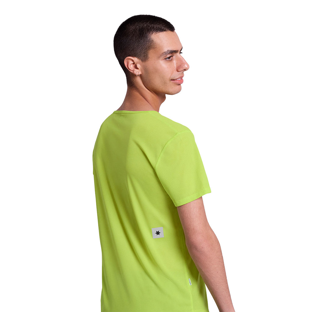 Saysky Reactive Flow T-shirt i lys grøn med logo på ryggen