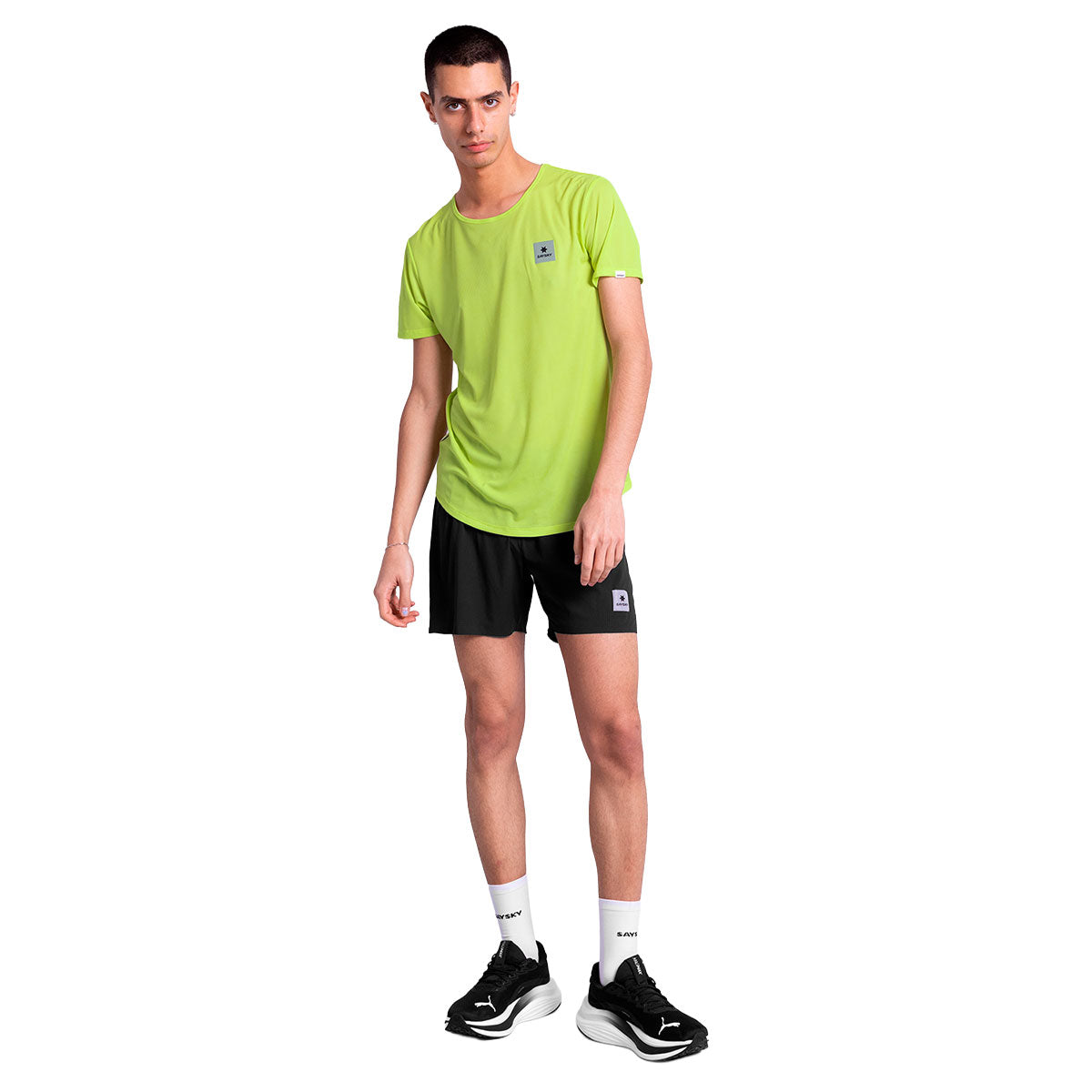 Saysky Reactive Flow T-shirt i lys grøn med kort ærme