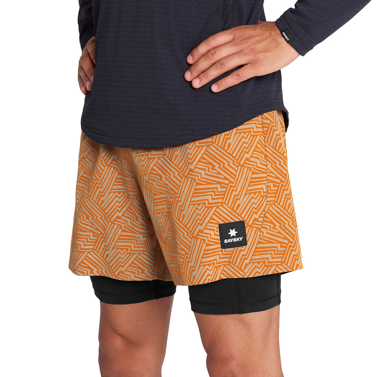 Saysky Reflective Pace 2 in 1 Shorts 5"