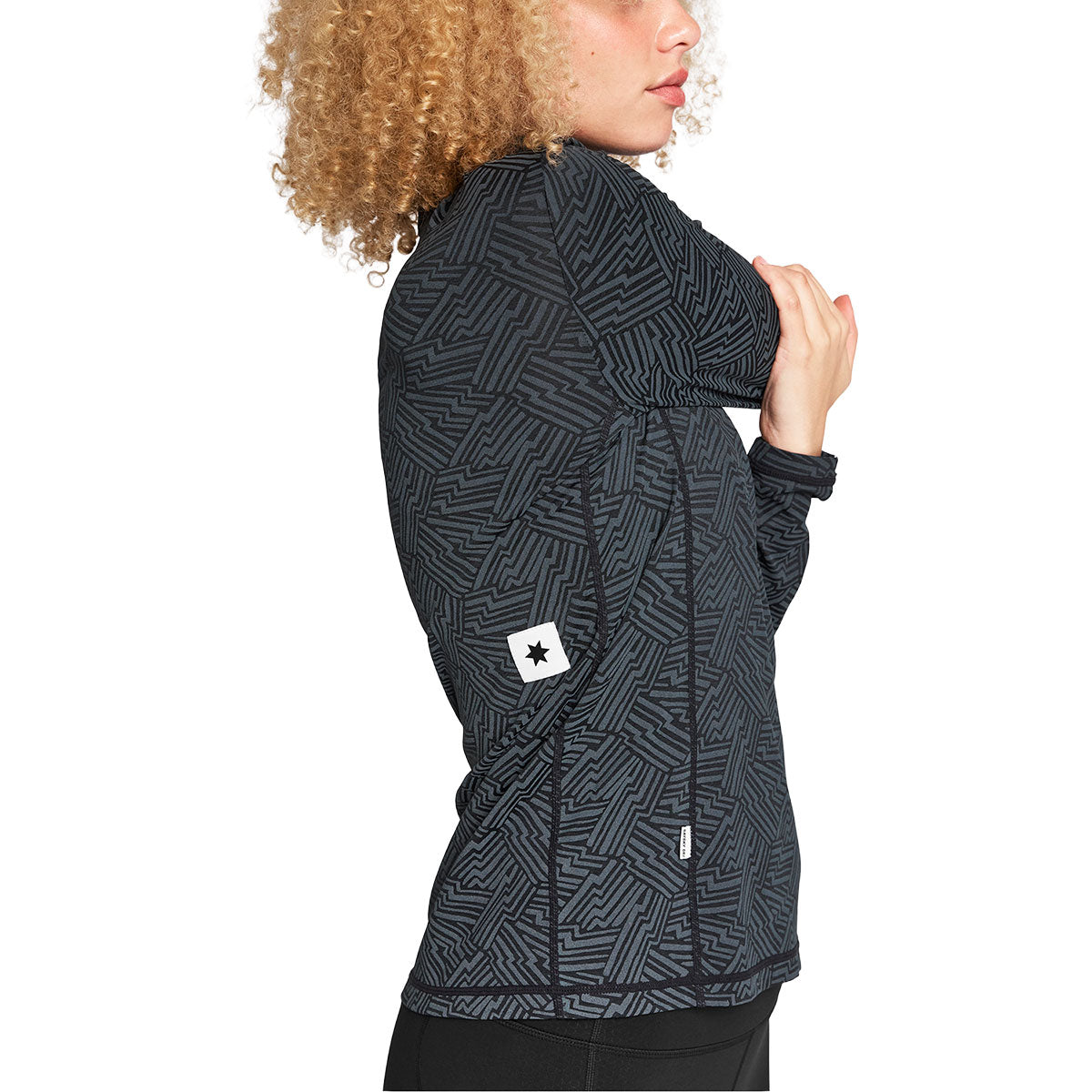 Saysky Reflective Pace ½ Zip Long Sleeve Dame