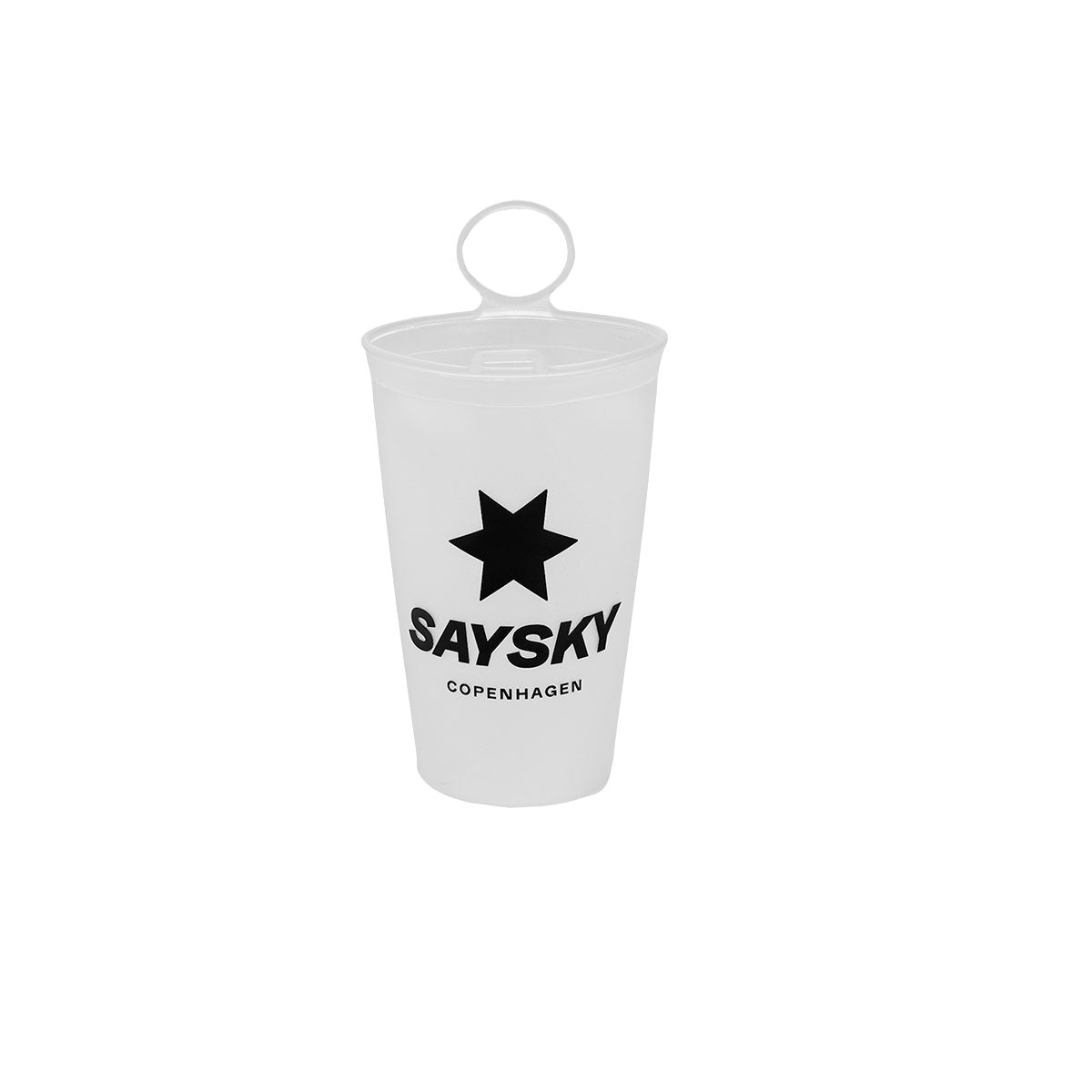 Saysky Soft Cup 200ml med sort logo og hængende øje