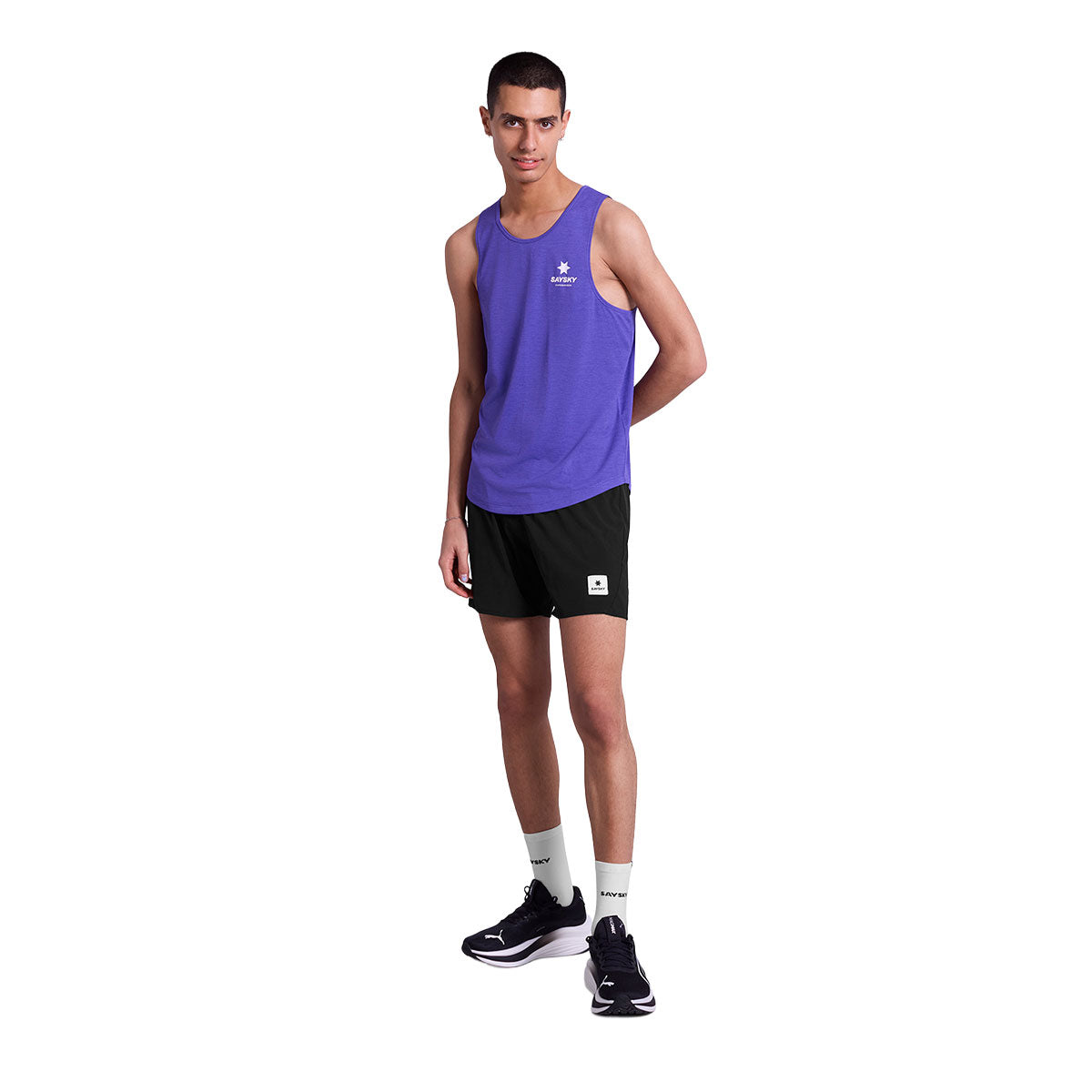 Saysky Statement Combat Pro Singlet i lilla farve