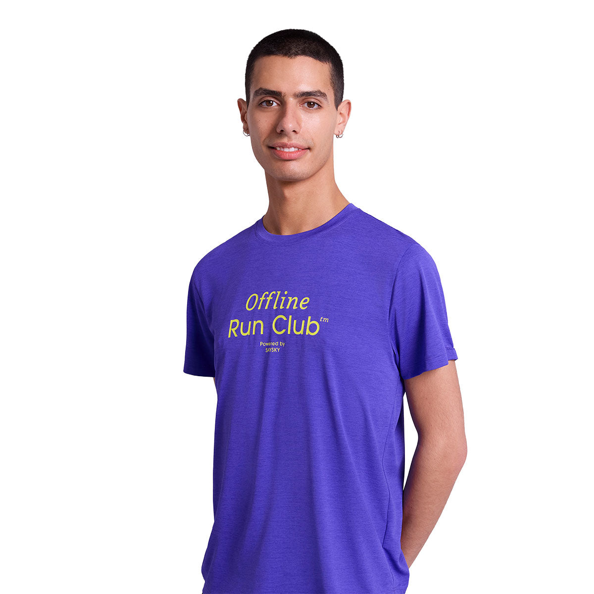 Saysky Statement Combat Pro T-shirt i lilla med teksttryk