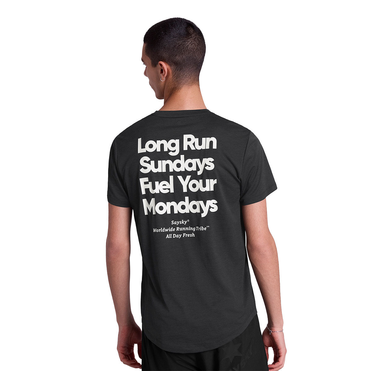 Saysky Statement Combat Pro T-shirt med tekst på ryggen
