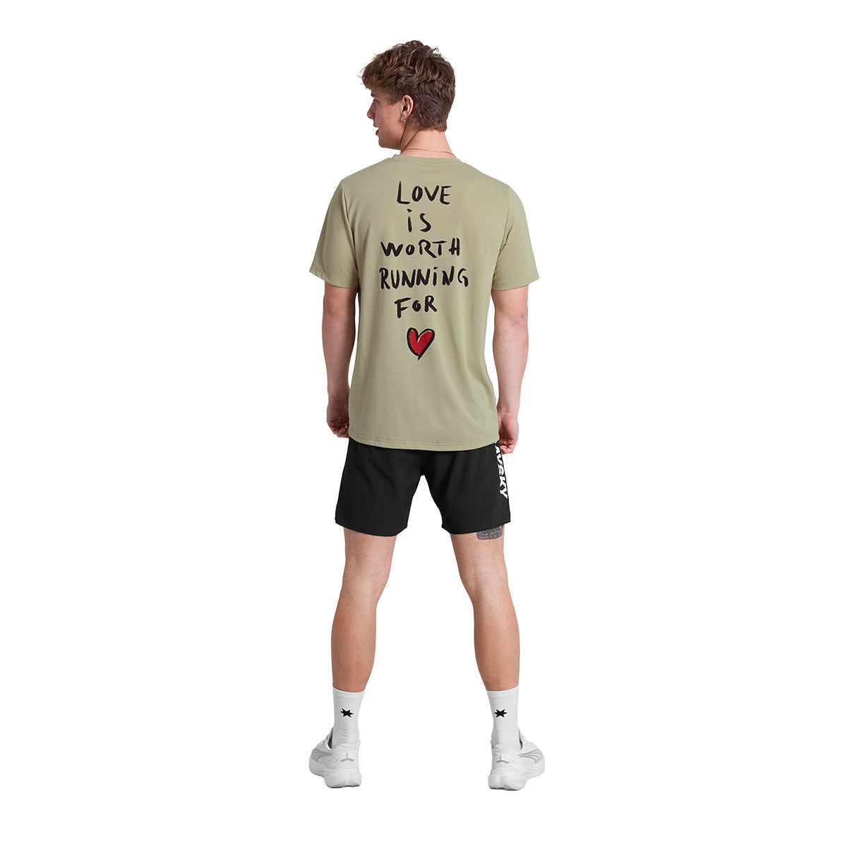 Saysky Statement Motion T-shirt med tekst bagpå