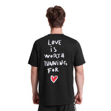 Saysky Statement Motion T-shirt med tekst bagpå