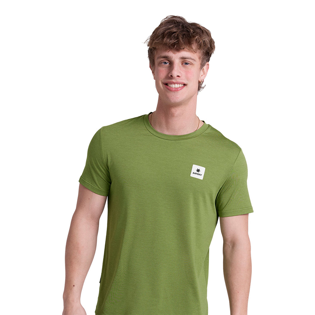 Saysky Statement Pace T-shirt i grøn med logo på brystet