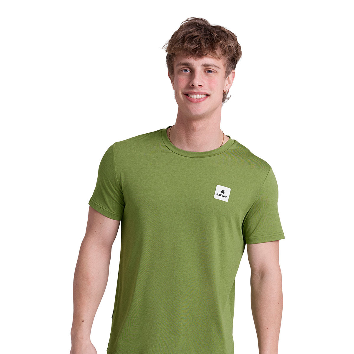 Saysky Statement Pace T-shirt i grøn med logo på brystet