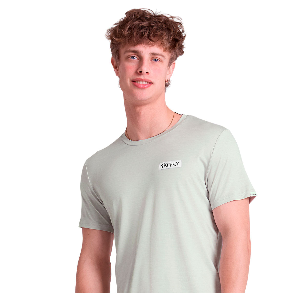Saysky Tiger Pace T-shirt i lys grøn med logo på brystet