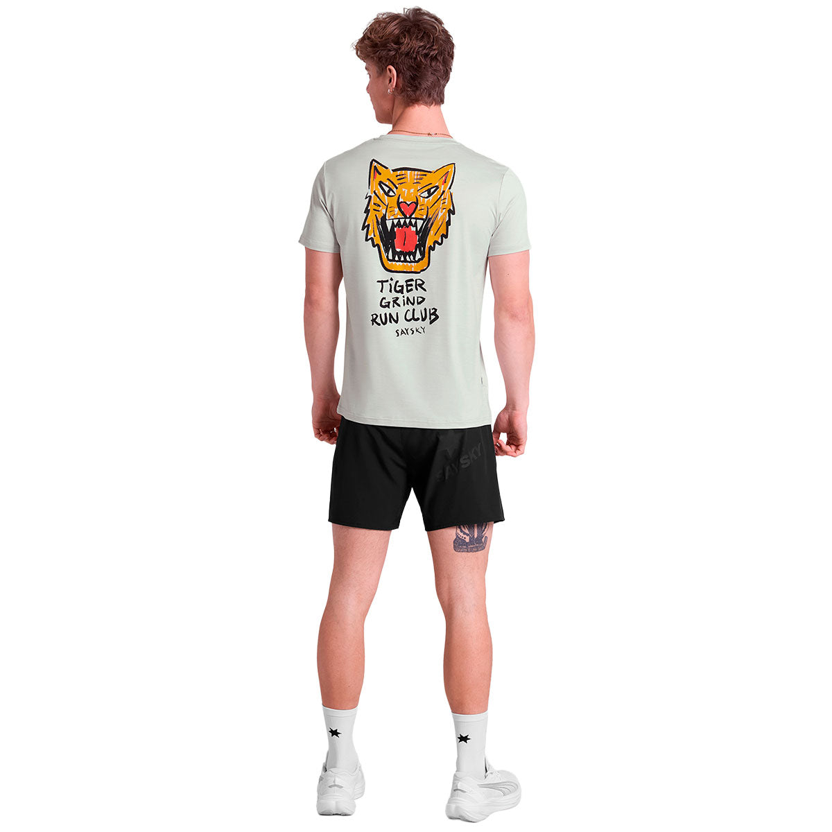 Saysky Tiger Pace T-shirt med tigerdesign bagpå