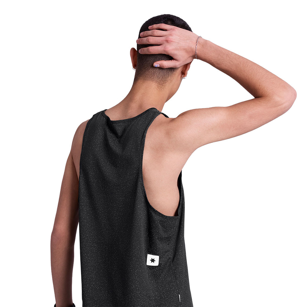 Saysky Universe Combat Singlet i sort med åben ryg