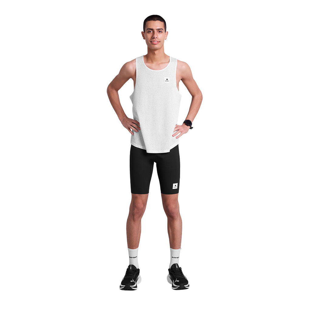 Saysky Universe Combat Singlet i hvidt med logo
