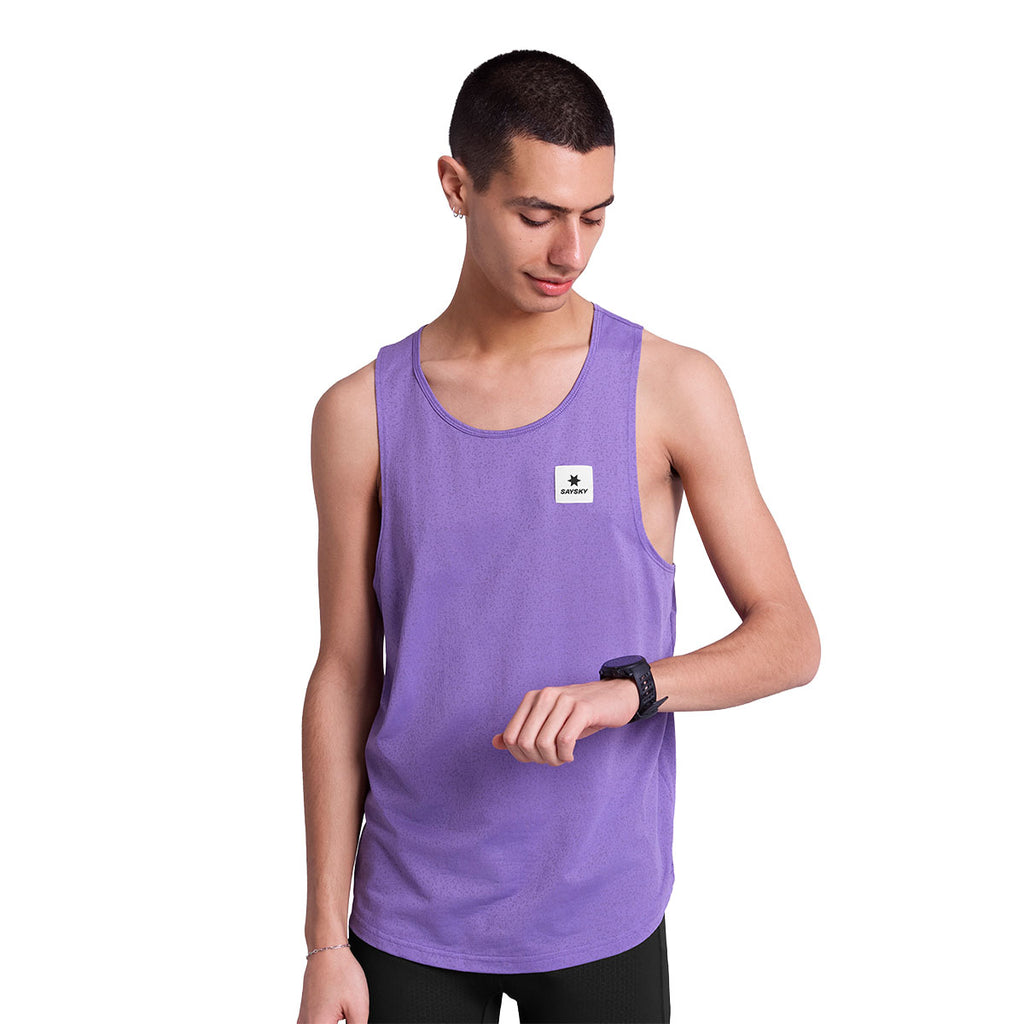Saysky Universe Combat Singlet i lilla farve med logo