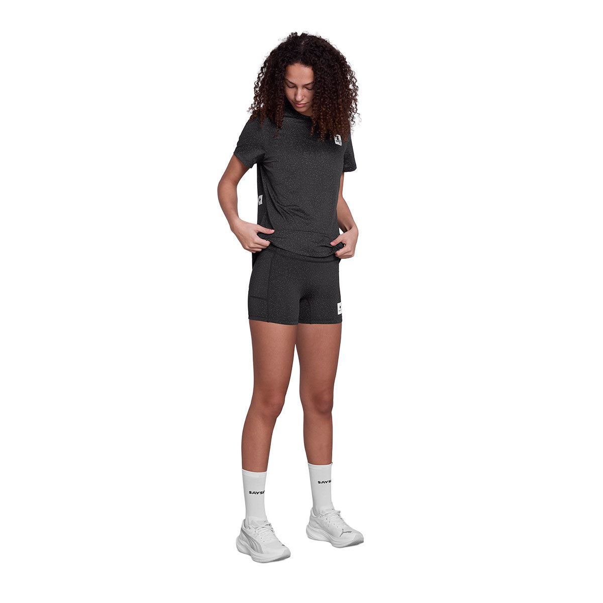 Saysky Universe Combat T-shirt til damer i sort farve