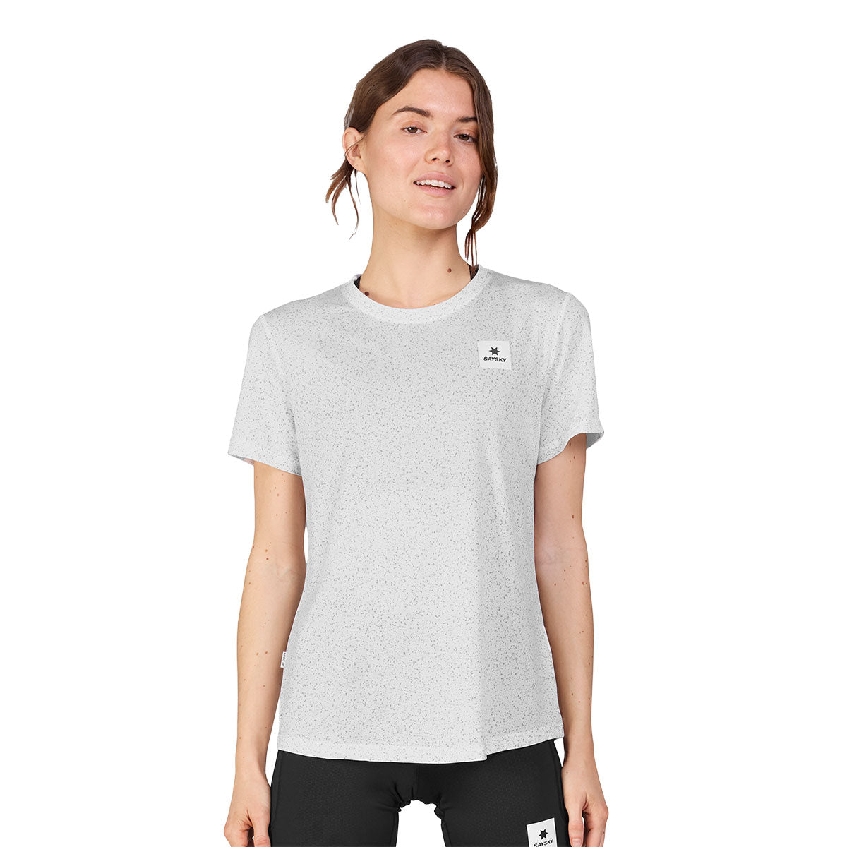 Saysky Universe Combat T-shirt til damer i hvidt med logo