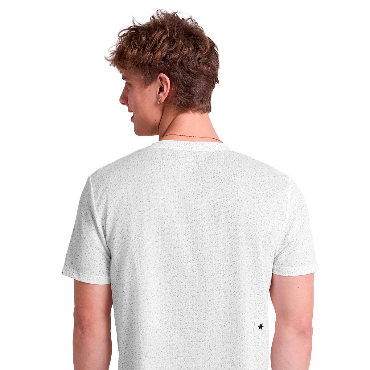 Saysky Universe Combat T-shirt med baggrundsdesign i hvid