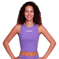 Saysky Zig Zag Combat Crop Top Dame