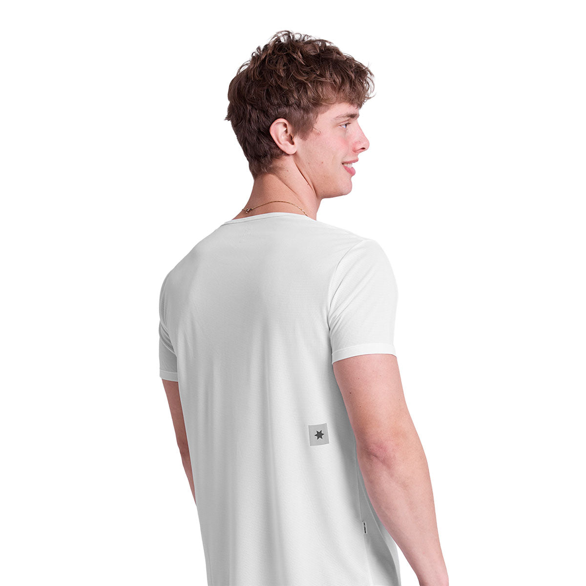 Hvid Saysky Zig Zag Flow T-shirt set fra siden