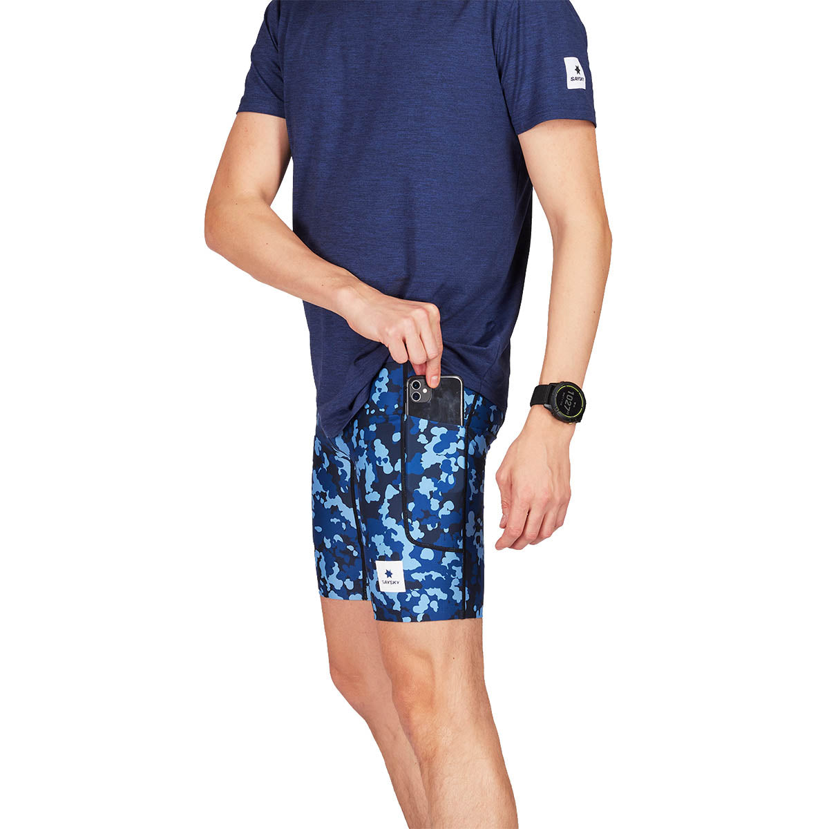 Saysky Camo Combat+ Short Tights 9"