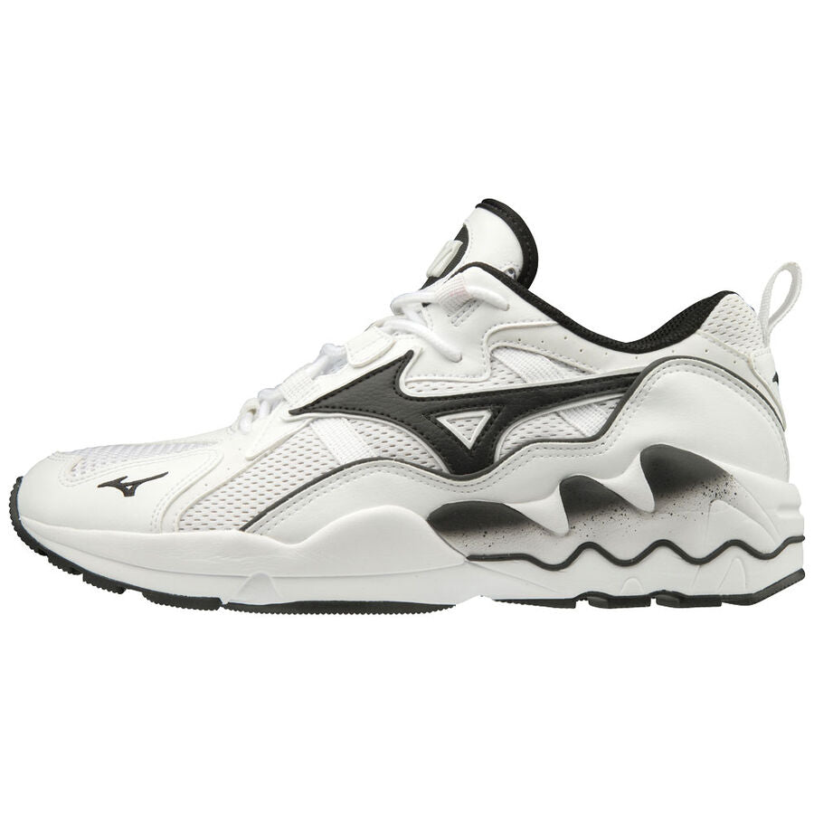 Mizuno Wave Rider 1 i hvid med sort detalje