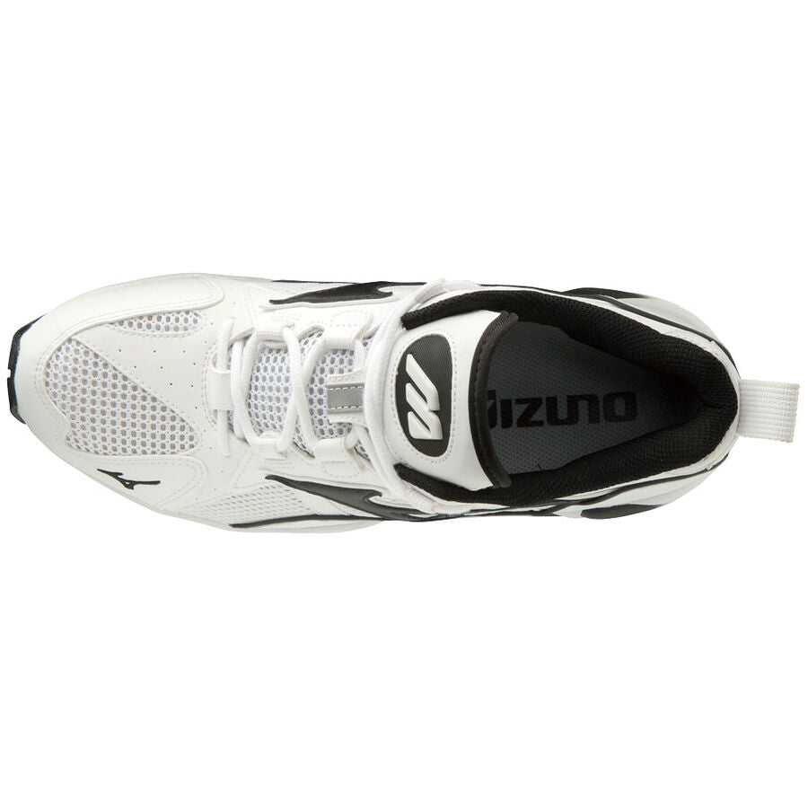 Mizuno Wave Rider 1 i hvidt med sort detalje