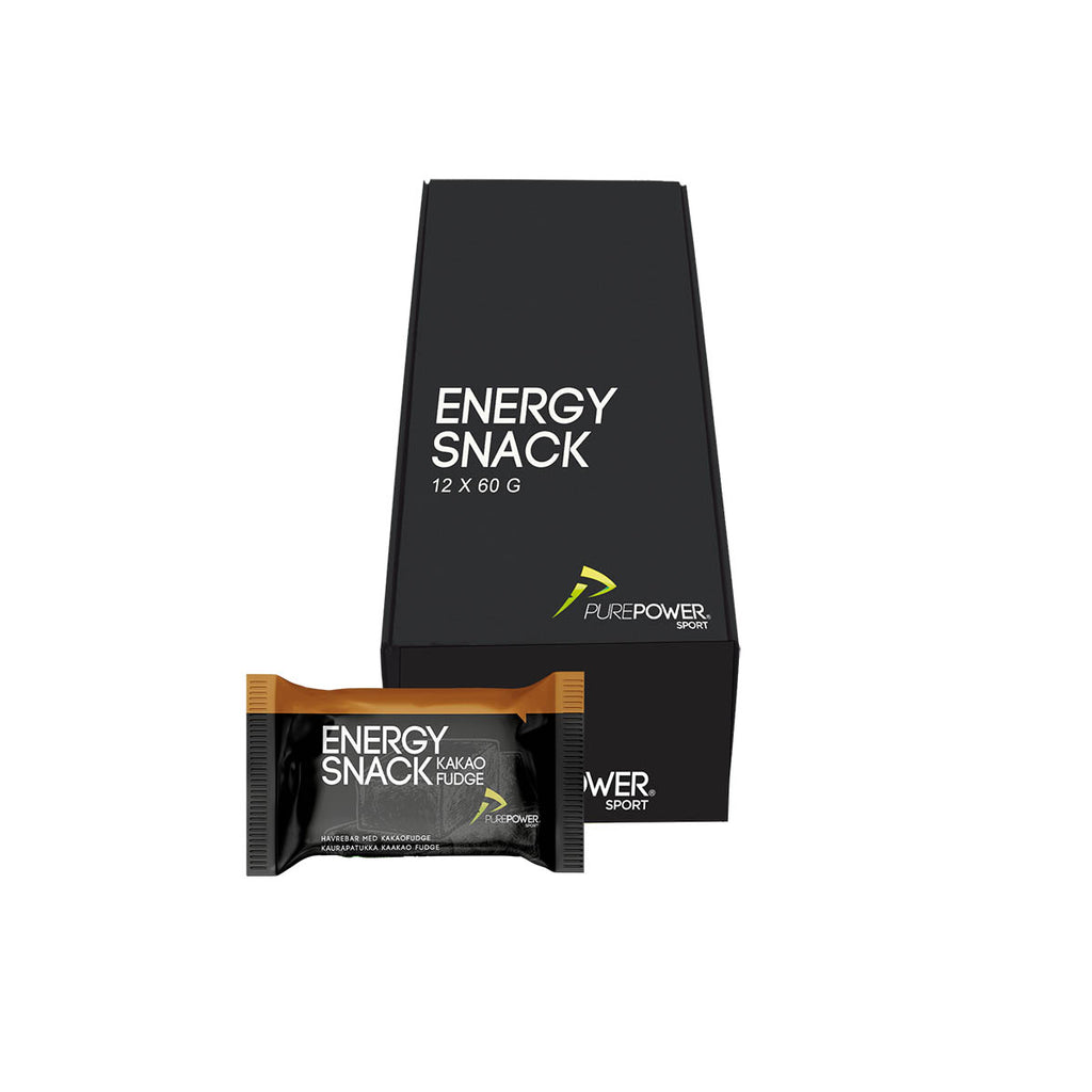 Purepower Energy Snack Kakao Fudge, 12 stk energiprodukter