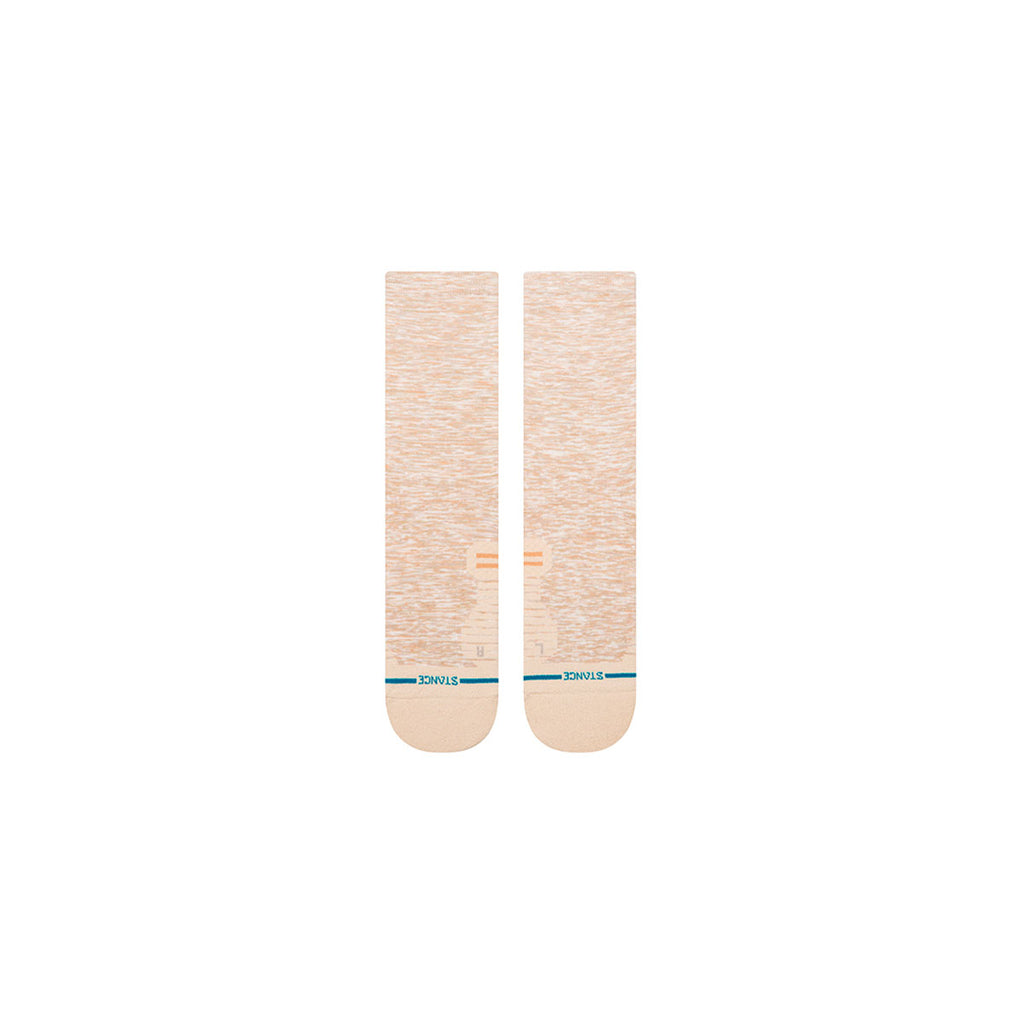 Marlede lyse crew strømper i beige og orange nuancer