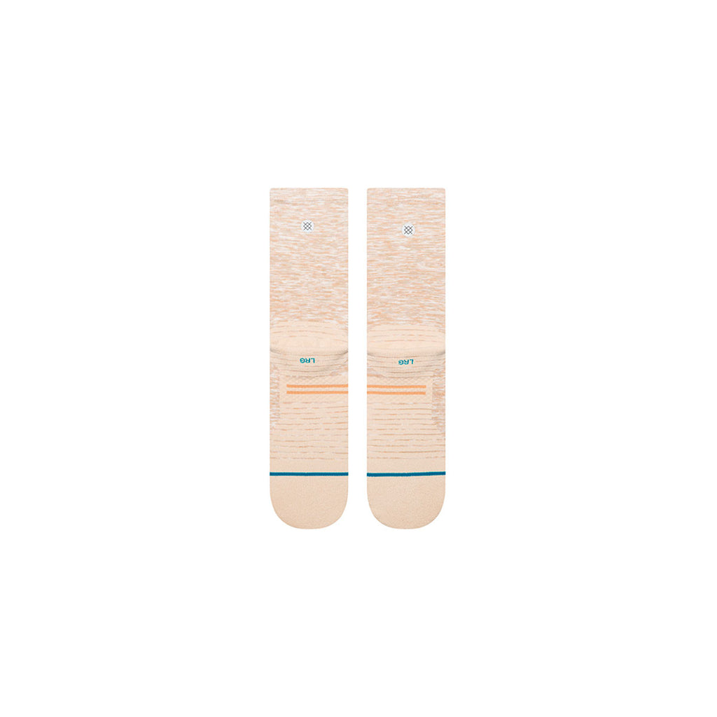 Stance Marled Light Crew strømper i lys farve med striber