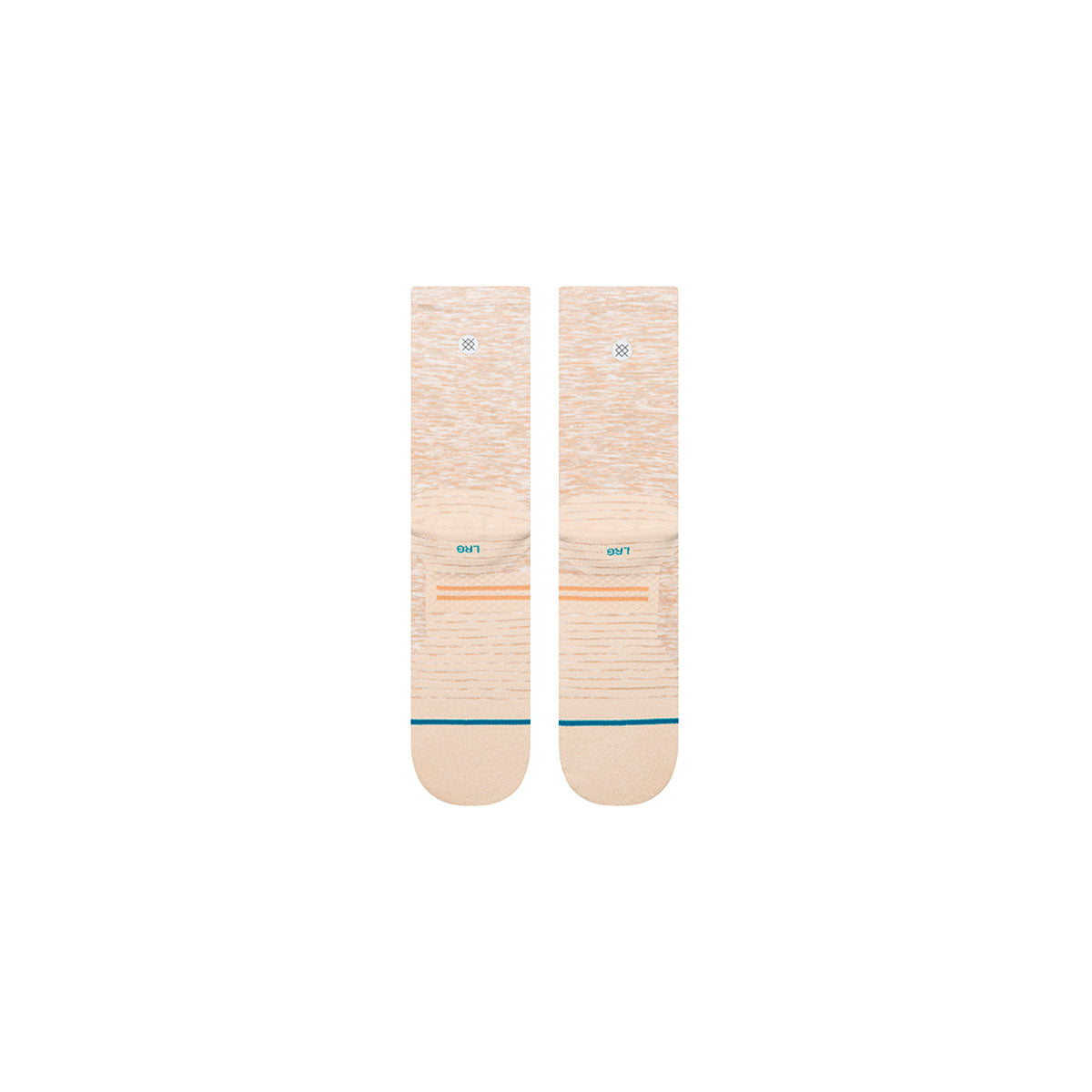 Stance Marled Light Crew strømper i lys farve med striber