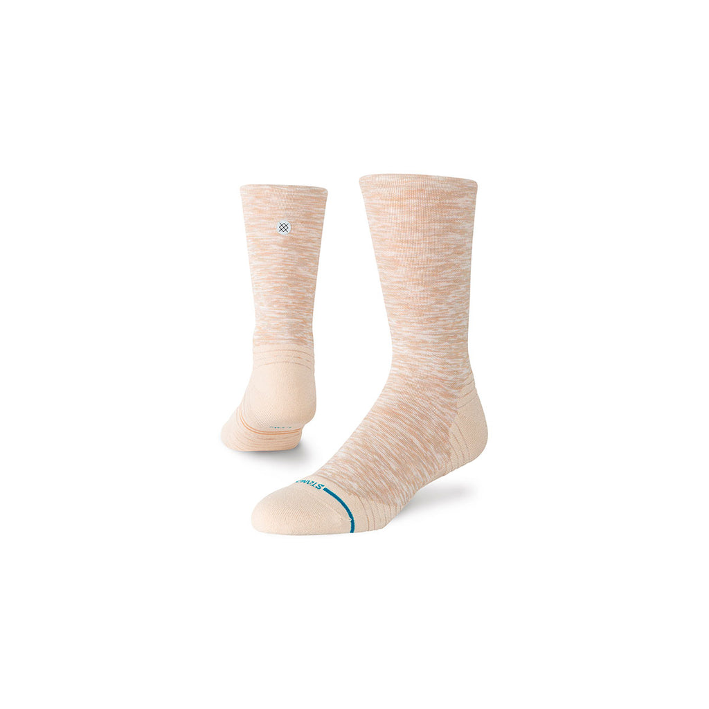 Marlede lyse crew strømper i beige farve