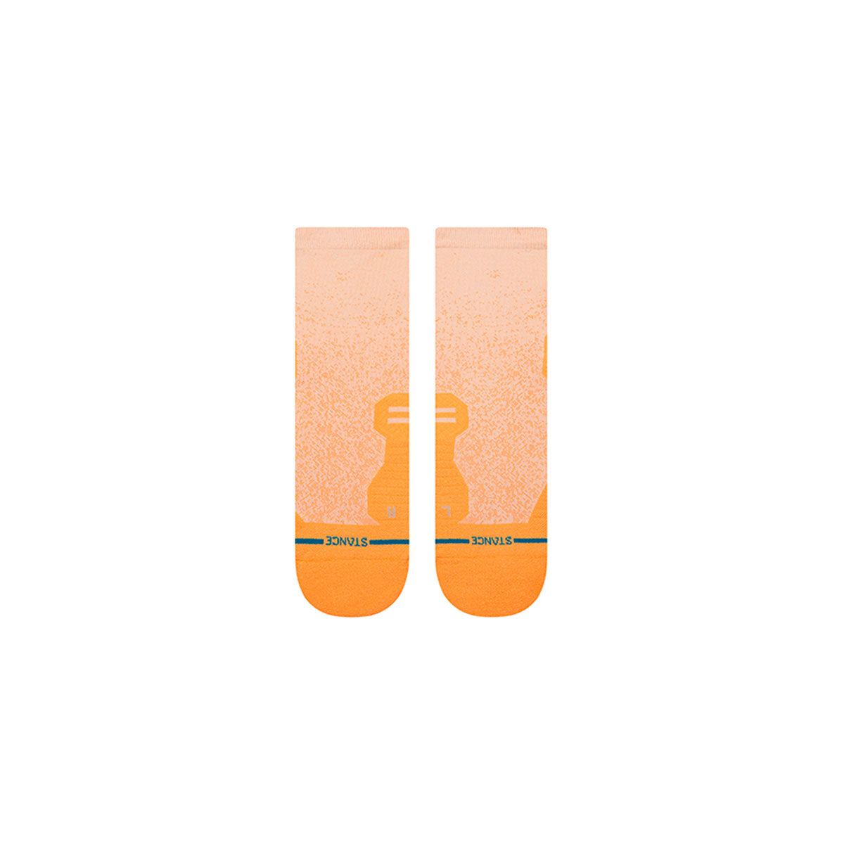 Stance Powder Split Light Qtr strømper i orange og lyserød farve