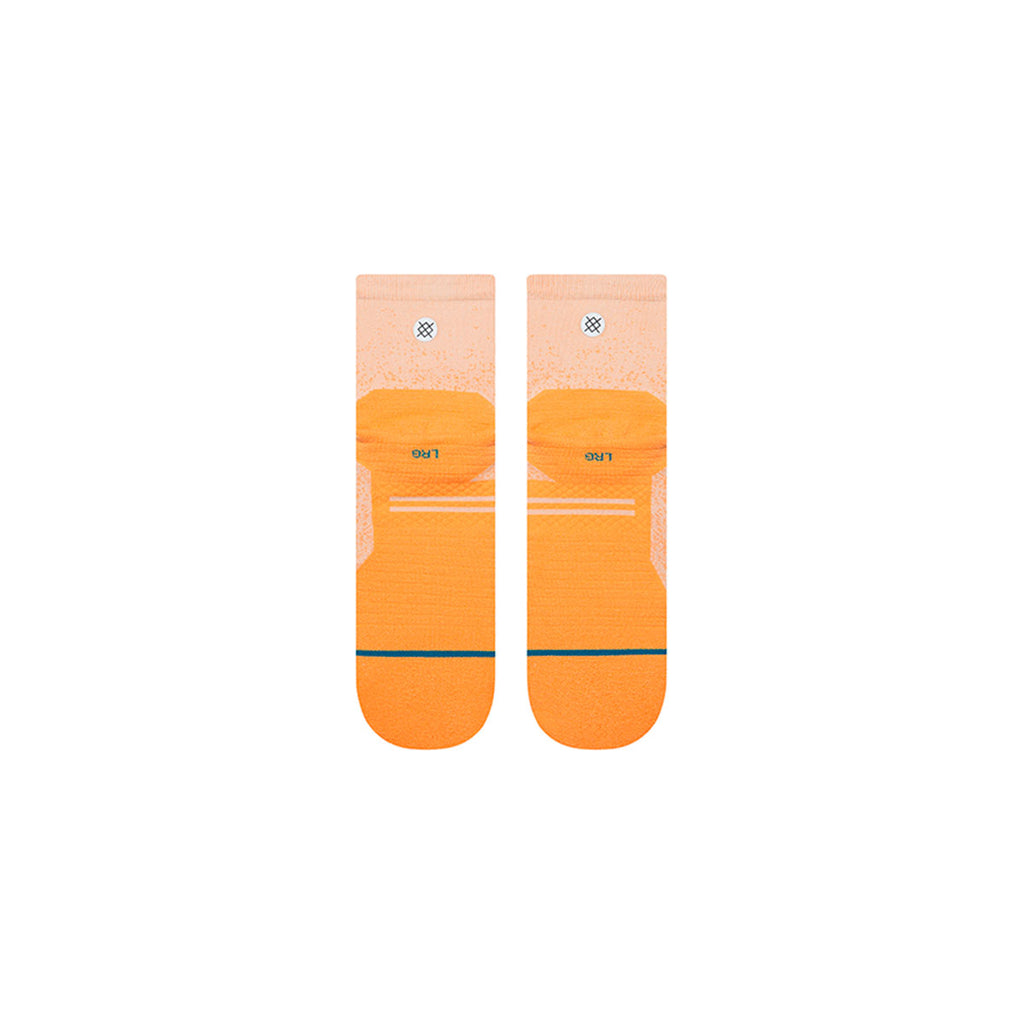 Orange Stance Powder Split Light Qtr strømper med striber
