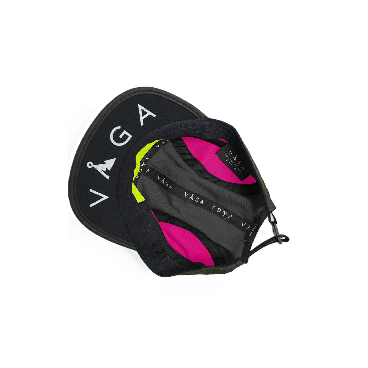 Våga Club Cap / Mid Grey / Military  Green /Neon Pink / Charcoal / Neon Yellow