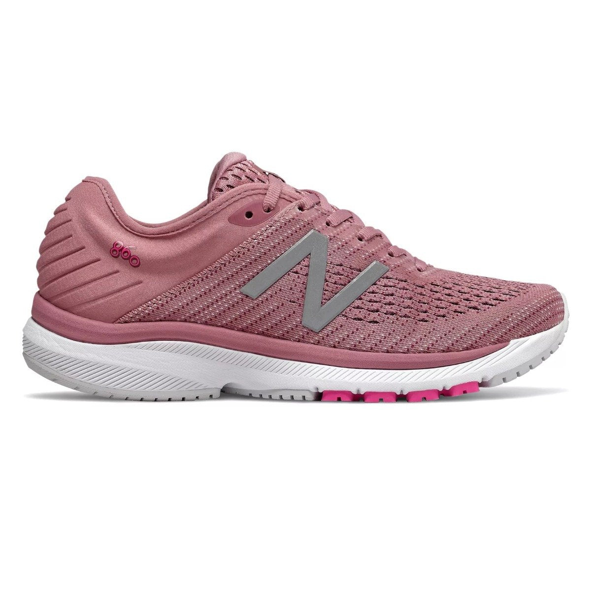 New Balance 860v10 dame løbesko i rosa og grå farver